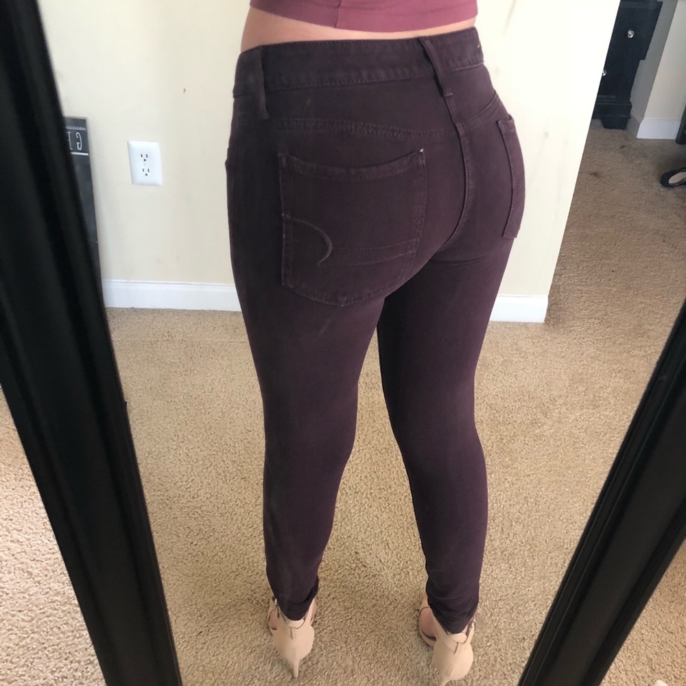 American Eagle Burgundy Jeans / Jeggings